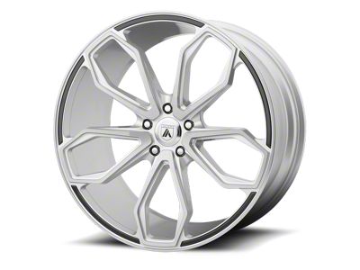 Asanti Athena Brushed Silver Wheel; Rear Only; 20x10 (11-23 RWD Charger, Excluding Widebody)