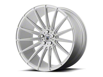Asanti Polaris Brushed Silver with Carbon Fiber Insert Wheel; 20x9; 15mm Offset (11-23 RWD Charger, Excluding Widebody)
