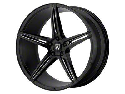 Asanti Alpha 5 Gloss Black Milled Wheel; 20x8.5 (16-24 Camaro)