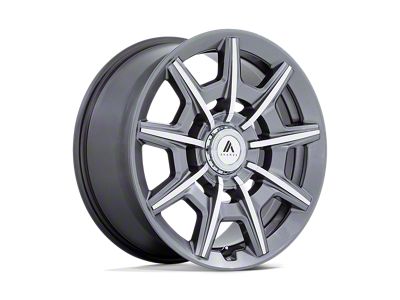 Asanti Esquire Gloss Anthracite Bright Machined Wheel; Rear Only; 20x10.5 (16-24 Camaro)
