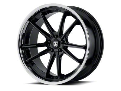 Asanti Sigma Gloss Black with Chrome Lip Wheel; 20x9 (16-24 Camaro)