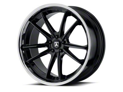 Asanti Sigma Gloss Black with Chrome Lip Wheel; Rear Only; 20x10.5 (16-24 Camaro)