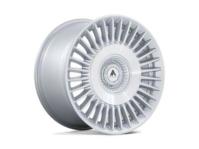 Asanti Tiara Gloss Silver with Bright Machined Face Wheel; Rear Only; 20x10.5 (16-24 Camaro)