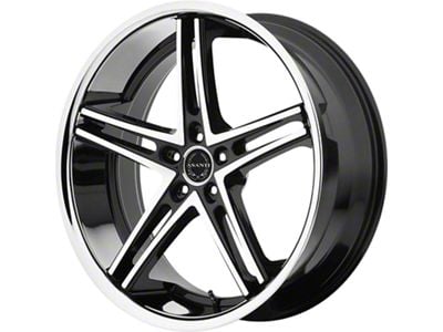 Asanti ABL-7 Machined Face with Stainless Steel Lip Wheel; 22x9 (08-23 RWD Challenger, Excluding Widebody)