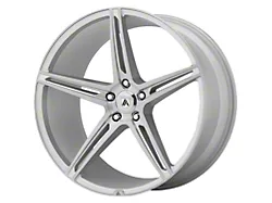 Asanti Alpha 5 Brushed Silver Wheel; Rear Only; 22x10.5 (08-23 RWD Challenger, Excluding Widebody)