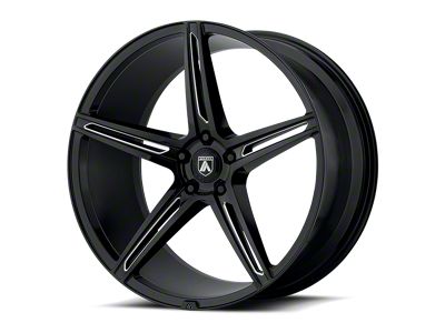 Asanti Alpha 5 Gloss Black Milled Wheel; Rear Only; 20x10.5; 20mm Offset (08-23 RWD Challenger, Excluding SRT Demon)