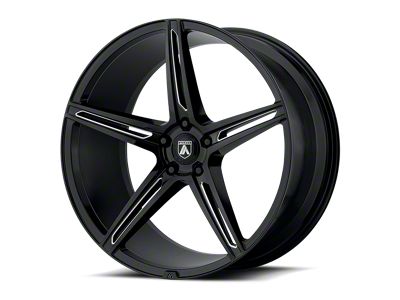 Asanti Alpha 5 Gloss Black Milled Wheel; Rear Only; 20x10.5 (08-23 RWD Challenger, Excluding SRT Demon)