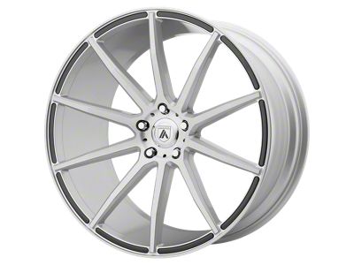 Asanti Aries Brushed Silver Wheel; Rear Only; 20x10; 25mm Offset (08-23 RWD Challenger, Excluding Widebody)