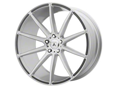 Asanti Aries Brushed Silver Wheel; Rear Only; 20x10 (08-23 RWD Challenger, Excluding Widebody)