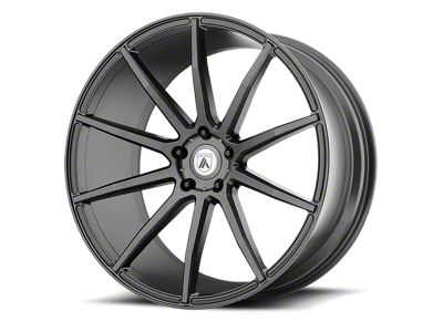 Asanti Aries Matte Graphite Wheel; Rear Only; 22x10.5 (08-23 RWD Challenger)