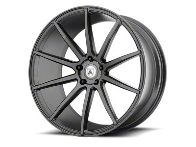 Asanti Aries Matte Graphite Wheel; Rear Only; 22x10.5; 25mm Offset (08-23 RWD Challenger)