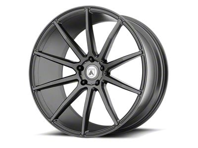 Asanti Aries Matte Graphite Wheel; Rear Only; 22x10.5 (08-23 RWD Challenger)