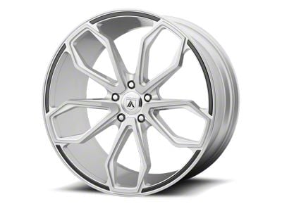Asanti Athena Brushed Silver Wheel; Rear Only; 20x10 (08-23 RWD Challenger, Excluding Widebody)