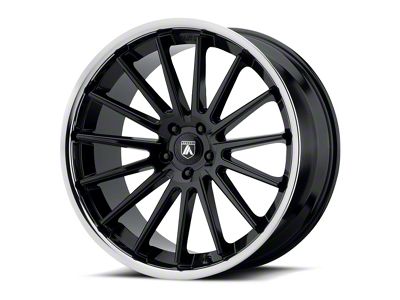 Asanti Beta Gloss Black with Chrome Lip Wheel; 20x9; 15mm Offset (08-23 RWD Challenger)