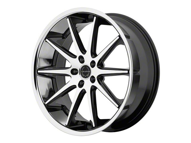 Asanti Capella Gloss Black Machined Wheel; 22x9 (08-23 RWD Challenger)