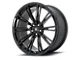 Asanti Corona Gloss Black Wheel; Rear Only; 20x10.5 (08-23 RWD Challenger, Excluding Widebody)