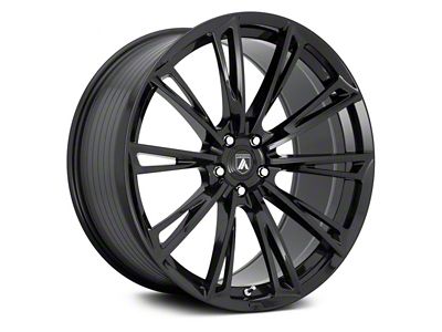Asanti Corona Gloss Black Wheel; Rear Only; 22x10.5; 25mm Offset (08-23 RWD Challenger, Excluding Widebody)