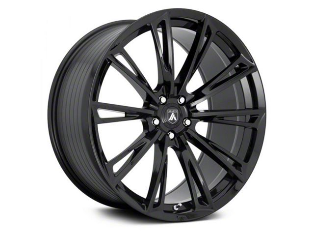 Asanti Corona Gloss Black Wheel; Rear Only; 22x10.5 (08-23 RWD Challenger, Excluding Widebody)