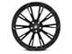 Asanti Corona Gloss Black Wheel; Rear Only; 22x10.5 (08-23 RWD Challenger, Excluding Widebody)