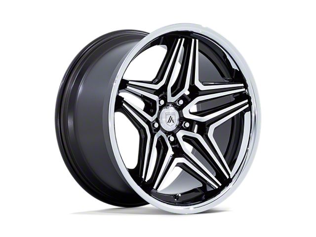 Asanti Duke Gloss Black Machined Wheel; 20x9 (08-23 RWD Challenger, Excluding Widebody)