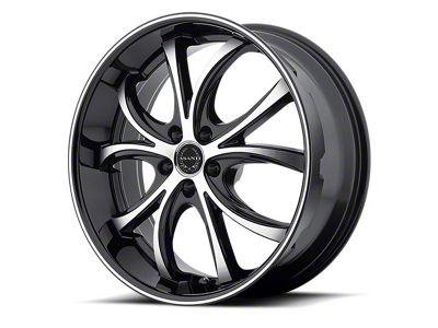 Asanti Elektra Black Machined Wheel; 22x9; 15mm Offset (08-23 RWD Challenger)