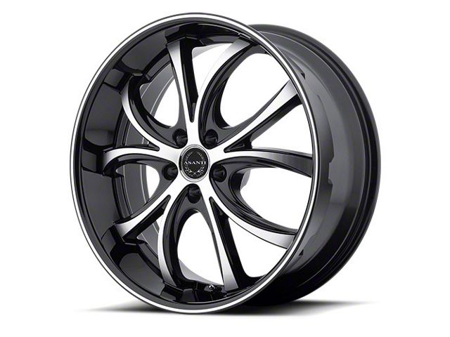 Asanti Elektra Black Machined Wheel; 22x9 (08-23 RWD Challenger)