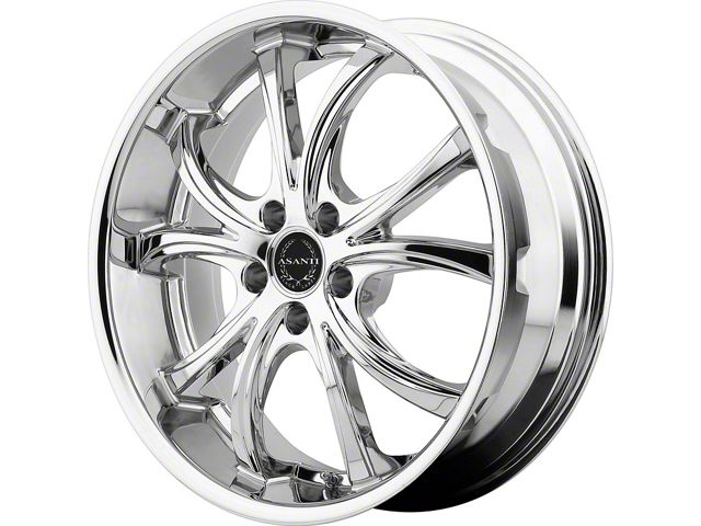 Asanti Elektra Chrome Wheel; Rear Only; 22x10 (08-23 RWD Challenger, Excluding SRT Demon)