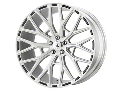 Asanti Leo Brushed Silver Wheel; Rear Only; 22x10.5 (08-23 RWD Challenger, Excluding Widebody)