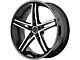 Asanti Mach Gloss Black Machined Wheel; Rear Only; 22x10 (08-23 RWD Challenger, Excluding SRT Demon)