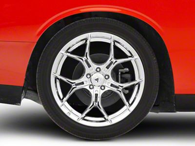 Asanti Monarch Chrome Wheel; Rear Only; 22x10.5; 20mm Offset (08-23 RWD Challenger, Excluding Widebody)