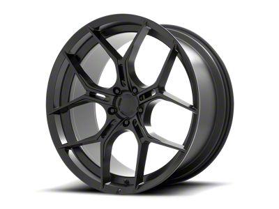 Asanti Monarch Satin Black Wheel; Rear Only; 22x10.5 (08-23 RWD Challenger, Excluding Widebody)