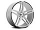 Asanti Orion Brushed Silver with Carbon Fiber Insert Wheel; 20x9 (08-23 RWD Challenger, Excluding Widebody)