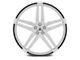 Asanti Orion Brushed Silver with Carbon Fiber Insert Wheel; 20x9 (08-23 RWD Challenger, Excluding Widebody)