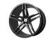 Asanti Orion Gloss Black Wheel; Rear Only; 20x10.5 (08-23 RWD Challenger, Excluding Widebody)
