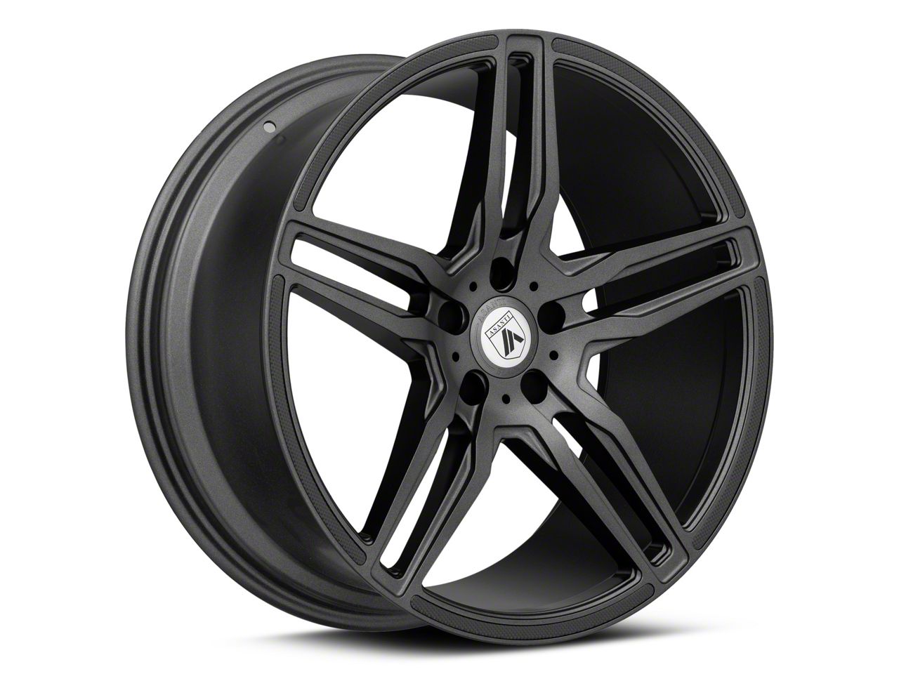 Asanti Challenger Orion Matte Graphite Wheel; 20x9; 15mm Offset