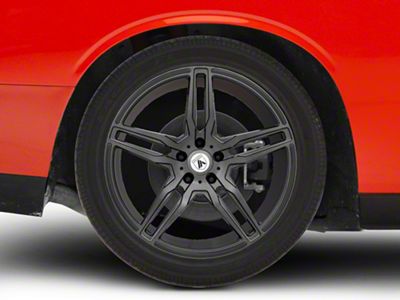 Asanti Orion Matte Graphite Wheel; Rear Only; 22x10.5; 25mm Offset (08-23 RWD Challenger, Excluding SRT Demon)