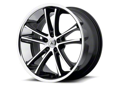 Asanti Pegasi Black Machined Wheel; 22x9; 35mm Offset (08-23 RWD Challenger)