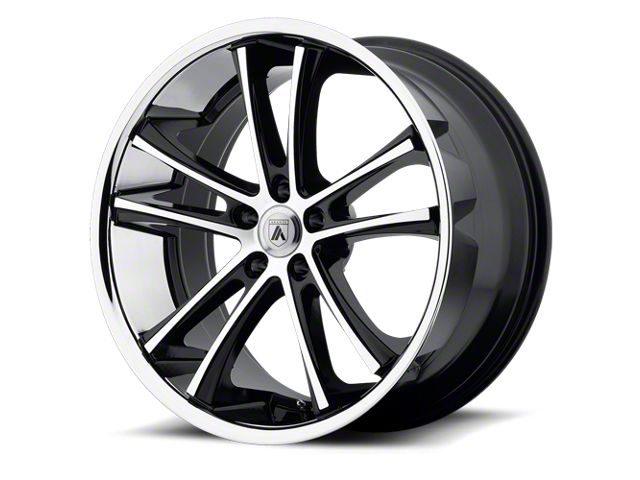 Asanti Pegasi Black Machined Wheel; 22x9 (08-23 RWD Challenger)