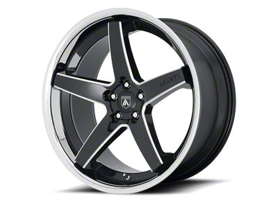 Asanti Regal Gloss Black Milled Wheel; Rear Only; 20x10.5 (08-23 RWD Challenger, Excluding SRT Demon)