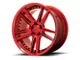 Asanti Reign Candy Red Wheel; 20x9 (08-23 RWD Challenger, Excluding Widebody)