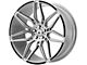 Asanti Sirius Brushed Silver with Carbon Fiber Insert Wheel; Rear Only; 20x10.5 (08-23 RWD Challenger, Excluding Widebody)