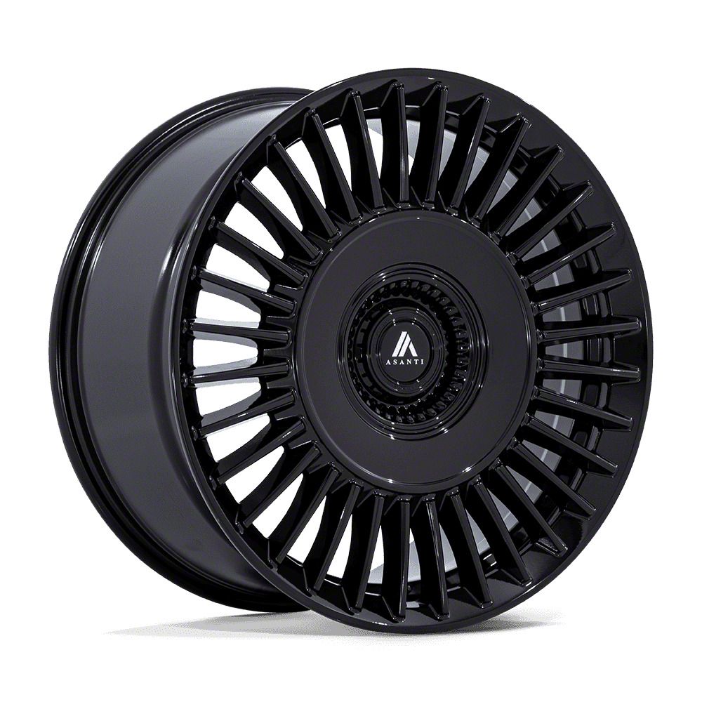 Asanti Tiara Gloss Black Wheel; 22x9; 15mm Offset (08-23 RWD Challenger, Excluding SRT Hellcat &amp; Widebody)