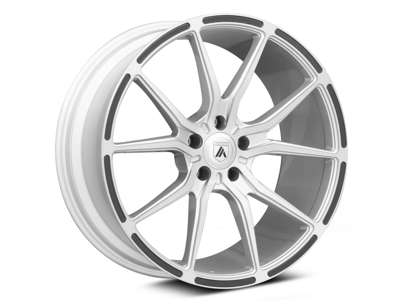 Asanti Challenger Vega Brushed Silver with Carbon Fiber Insert