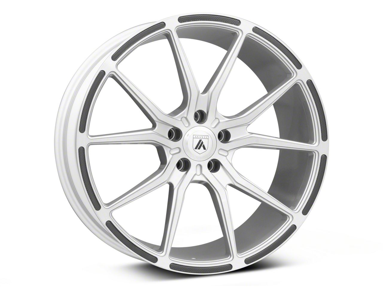 Asanti Challenger Vega Brushed Silver with Carbon Fiber Insert