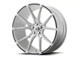 Asanti Vega Brushed Silver with Carbon Fiber Insert Wheel; Rear Only; 20x10.5 (08-23 RWD Challenger, Excluding Widebody)