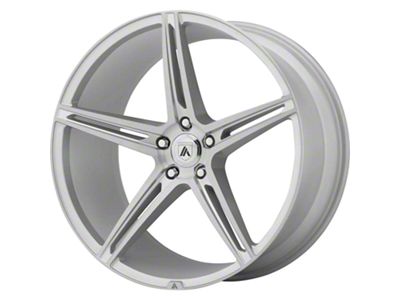 Asanti Alpha 5 Brushed Silver Wheel; Rear Only; 22x10.5 (11-23 RWD Charger, Excluding Widebody)