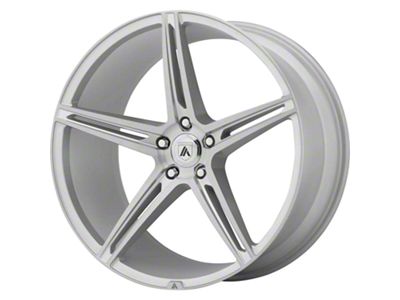 Asanti Alpha 5 Brushed Silver Wheel; Rear Only; 22x10.5; 25mm Offset (11-23 RWD Charger, Excluding Widebody)