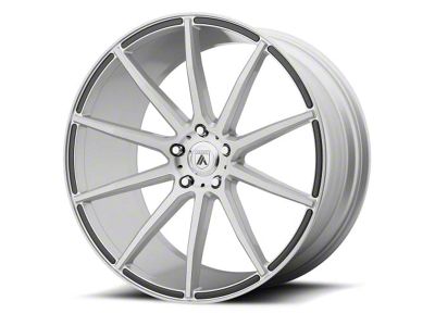 Asanti Aries Brushed Silver Wheel; 22x9; 15mm Offset (11-23 RWD Charger, Excluding Widebody)