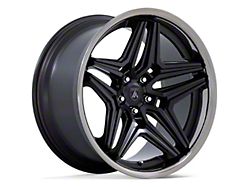 Asanti Duke Satin Black with DDT Lip Wheel; Rear Only; 22x10.5 (11-23 RWD Charger, Excluding Widebody)