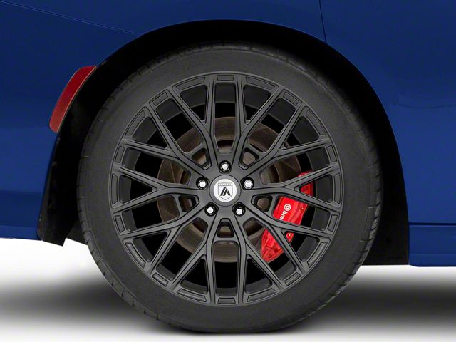 Asanti Leo Matte Graphite Wheel; Rear Only; 20x10.5 (11-23 RWD Charger, Excluding SRT Hellcat)